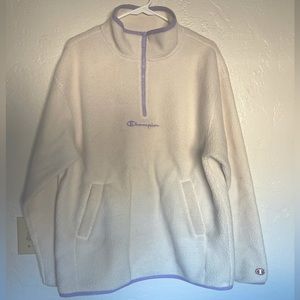 Champion soft fleece quarter zip pull over
